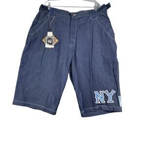 Bare Fox Sport Baggy Jean Shorts All Star New York Players Mens Size 40 NWT